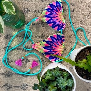Bright Boho Bikini Top 🌴